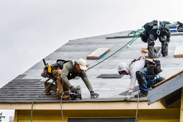 Professional Roofing technician working in California, PA